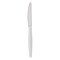 Boardwalk Heavyweight Wrapped Polystyrene Cutlery, Knife, White, 1000PK BWKKNIFEWHPSIW - alternate 3